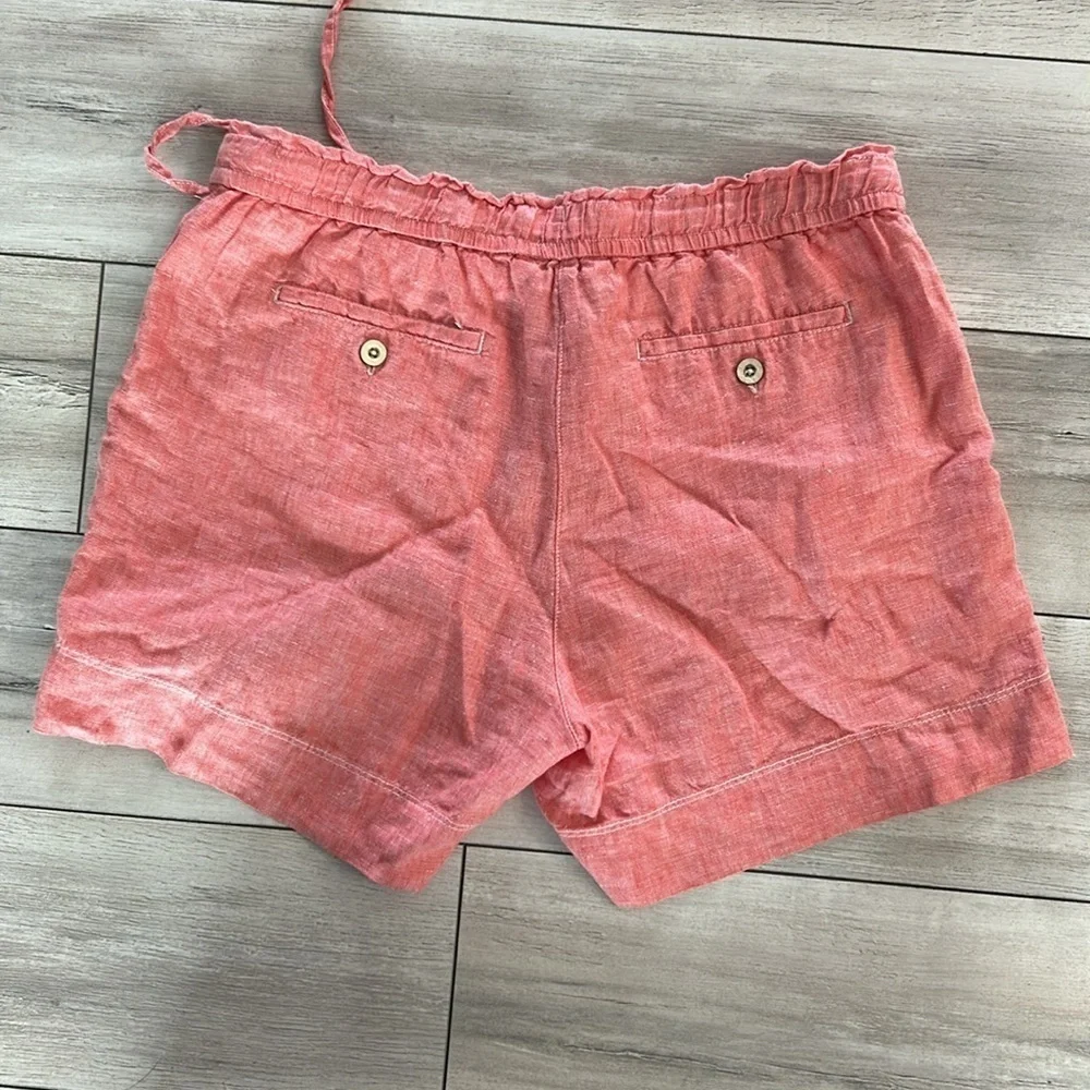 Tommy Bahama 100% Linen coral shorts size small